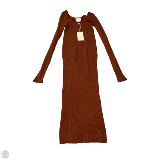 Dress Casual Maxi By Universal Thread In Brown, Size: Xs