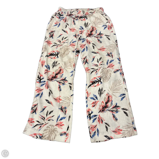 Pants Wide Leg By Briggs In Beige, Size: L
