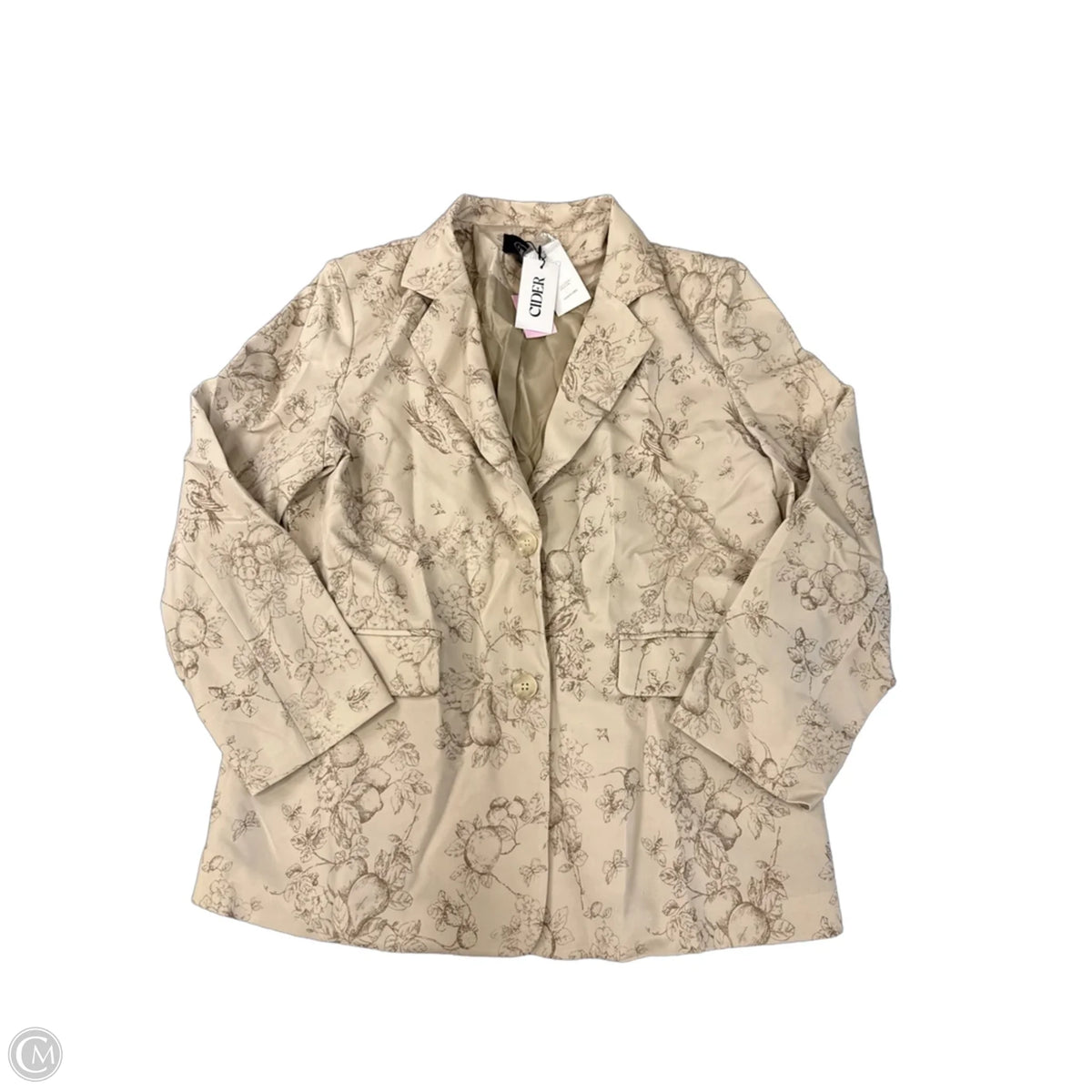 Blazer By Cider In Beige, Size: Xs