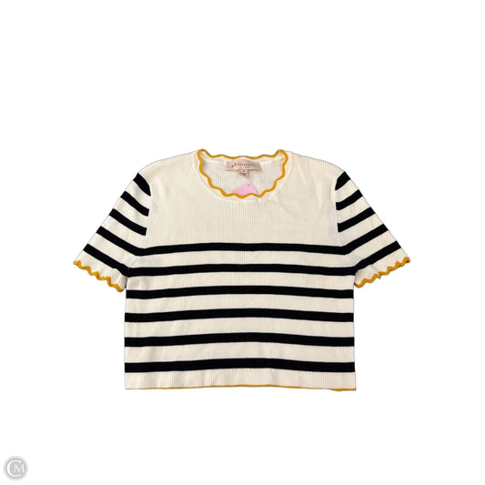 Top Short Sleeve By Philosophy In Striped Pattern, Size: S
