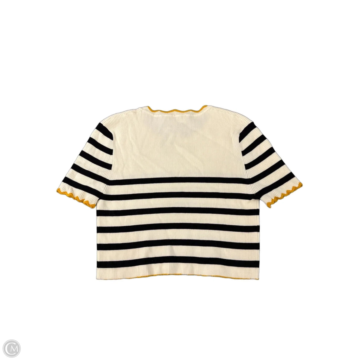 Top Short Sleeve By Philosophy In Striped Pattern, Size: S