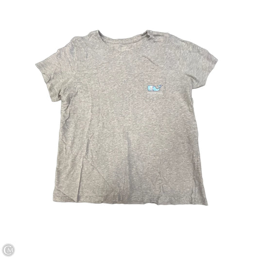 Top Short Sleeve By Vineyard Vines In Grey, Size: Xl