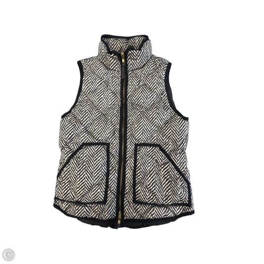 Vest Puffer & Quilted By J. Crew In Black & Brown, Size: Xs