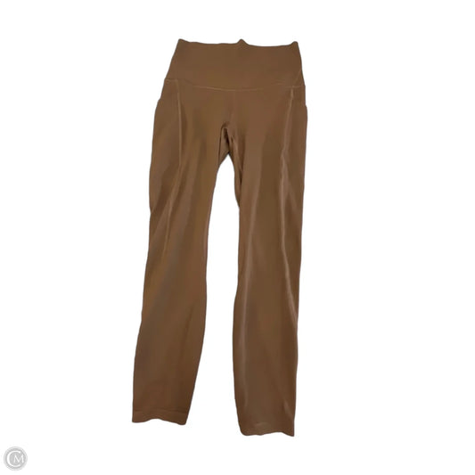 Athletic Leggings Capris By Lululemon In Brown, Size: S