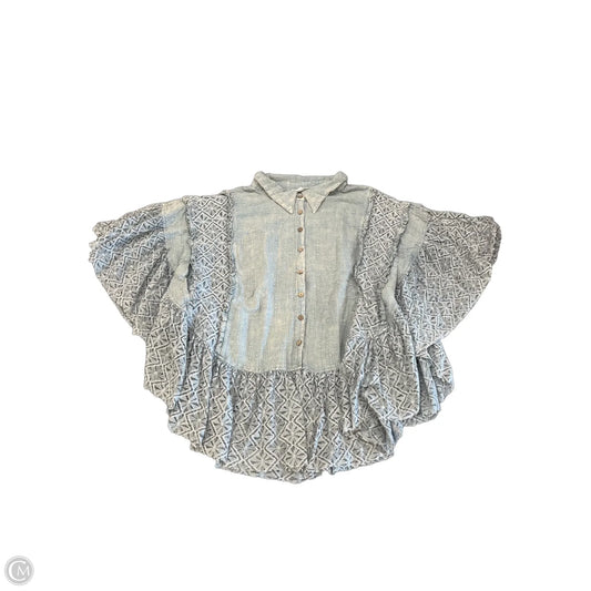 Top Short Sleeve By Oli & Hali In Blue, Size: S
