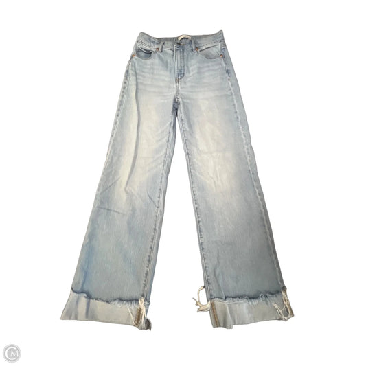 Jeans Wide Leg By Loft In Blue Denim, Size: 0