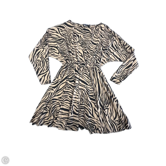 Dress Casual Short By Nasty Gal In Zebra Print, Size: S
