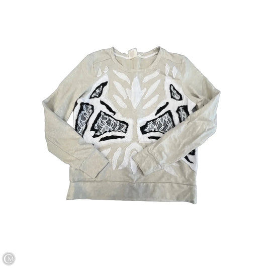 Top Long Sleeve By Clothes Mentor In Black & Cream, Size: M