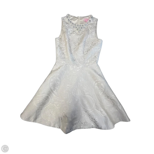 Dress Party Short By Ted Baker In Cream & Silver, Size: S
