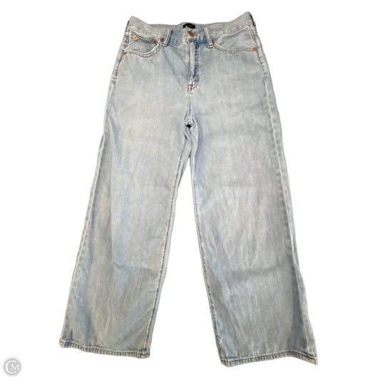 Jeans Wide Leg By J. Crew In Blue Denim, Size: 6