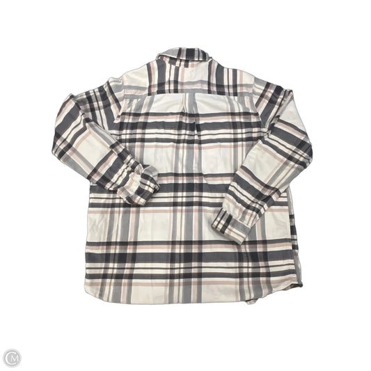 Top Long Sleeve By Carhartt In Plaid Pattern, Size: L