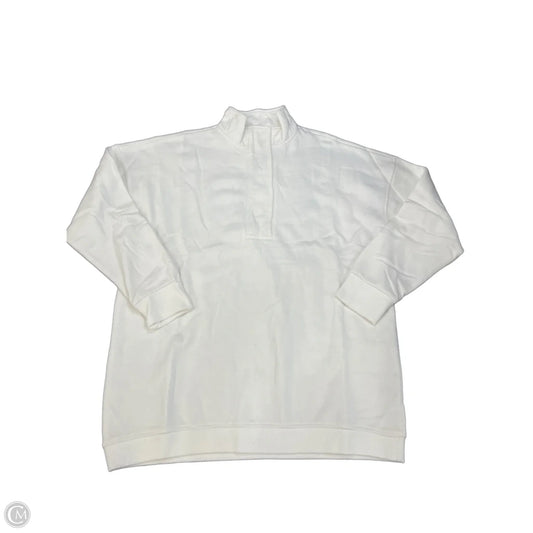 Sweatshirt Collar By Filly Flair In White, Size: L