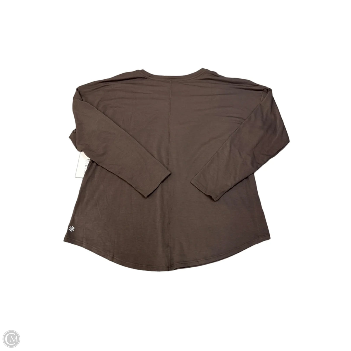 Top Long Sleeve Basic By Athleta In Brown, Size: L