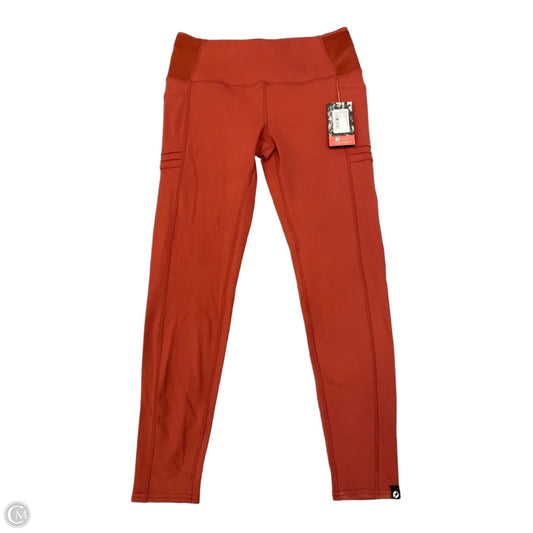 Athletic Leggings By Oiselle In Red, Size: L