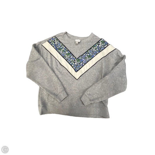 Top Long Sleeve By Maeve In Grey, Size: S