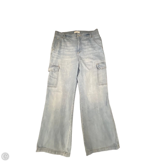 Jeans Wide Leg By Loft In Blue Denim, Size: 10
