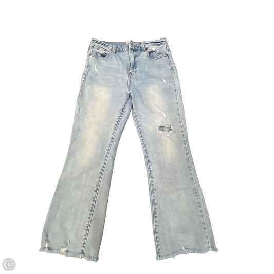 Jeans Cropped By Pistola In Blue Denim, Size: 10