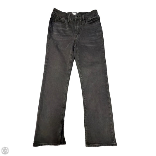 Jeans Boot Cut By Good American In Black Denim, Size: 8