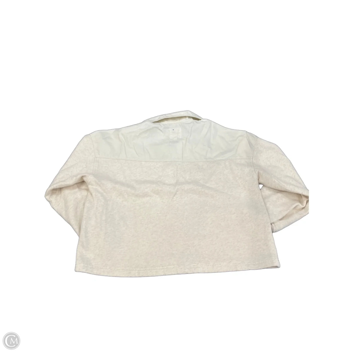 Top Long Sleeve Basic By Aerie In Beige, Size: M