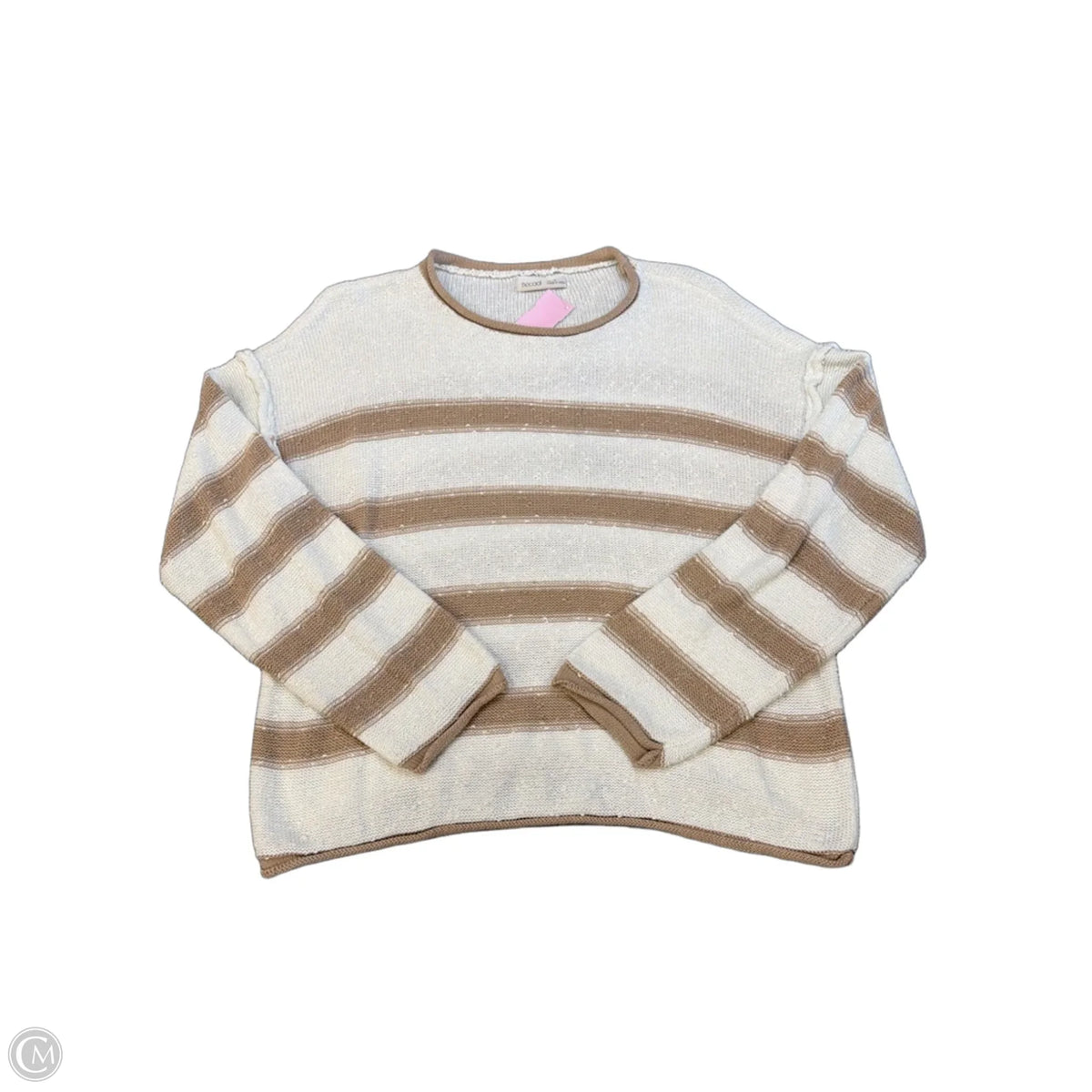 Top Long Sleeve By Be Cool In Striped Pattern, Size: S