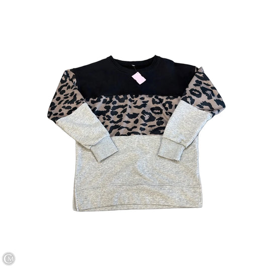 Top Long Sleeve By Clothes Mentor In Black & Grey, Size: S