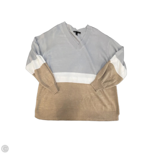 Sweater By Lane Bryant In Grey & Tan, Size: Xl