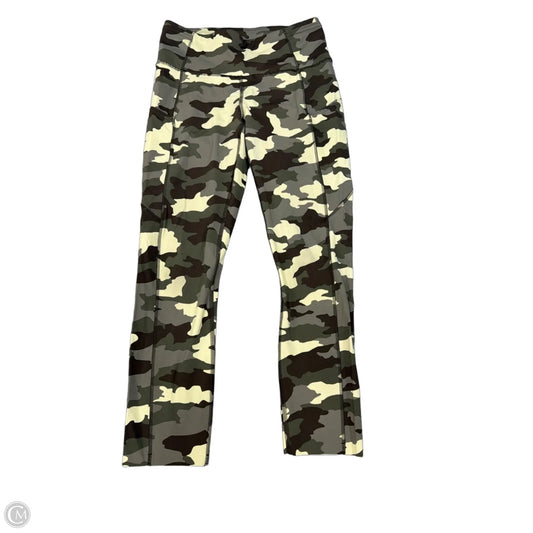 Athletic Capris By Lululemon In Camouflage Print, Size: S