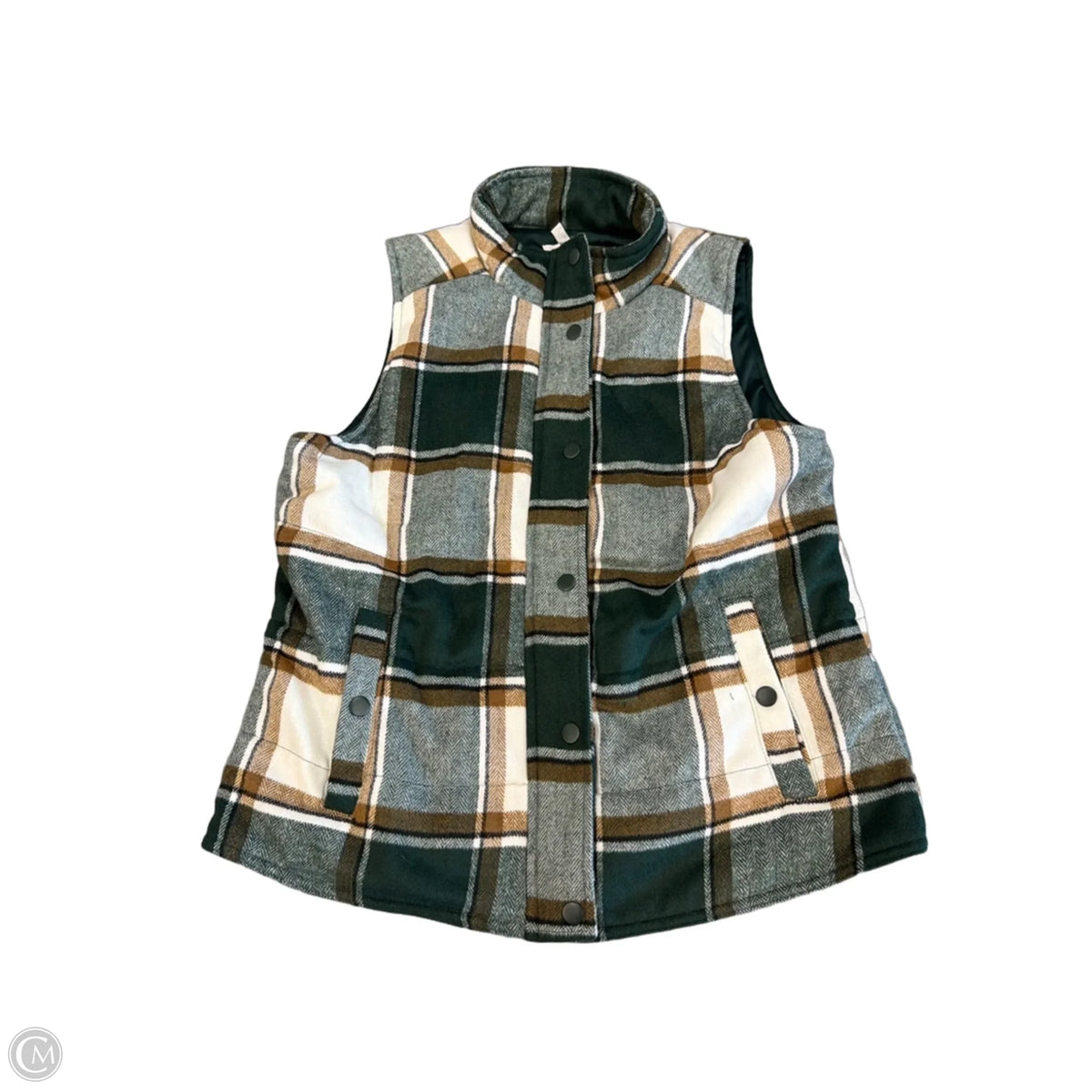 Vest Other By Maurices In Plaid Pattern, Size: M