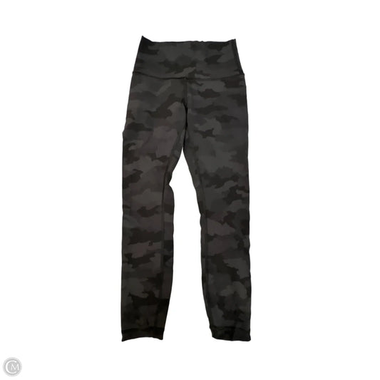 Athletic Leggings Capris By Lululemon In Camouflage Print, Size: S