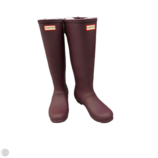 Boots Designer By Hunter In Purple, Size: 8
