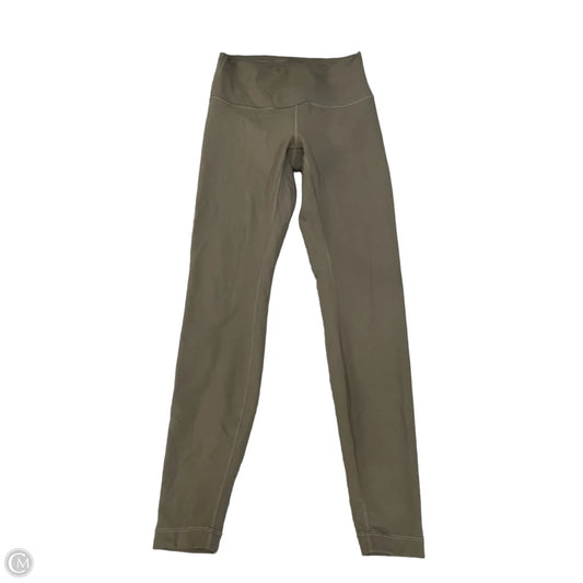 Athletic Leggings By Lululemon In Green, Size: M