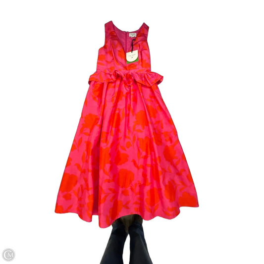 Dress Party Midi By Target-designer In Pink & Red, Size: M