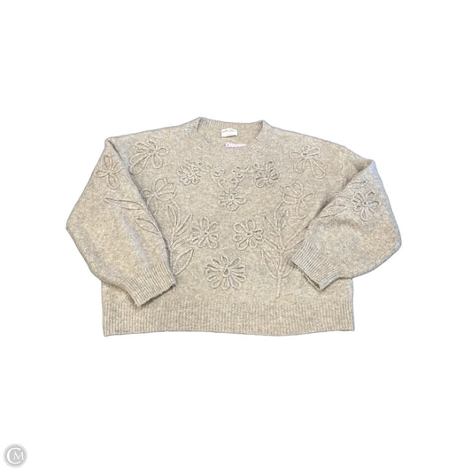 Sweater By Allie Rose In Tan, Size: L