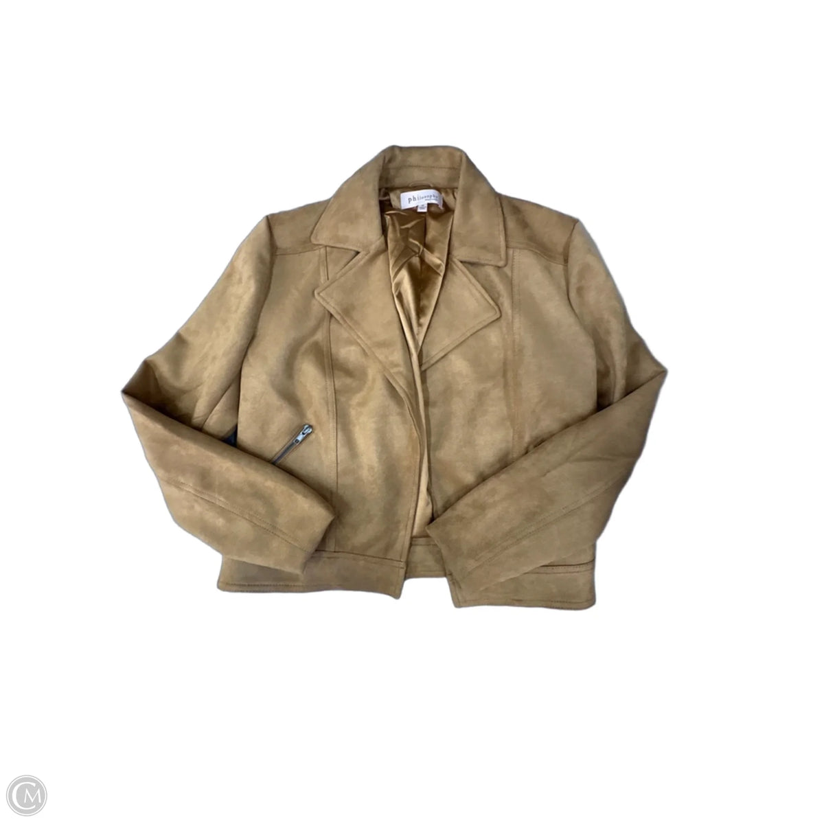 Jacket Moto By Philosophy In Brown, Size: M