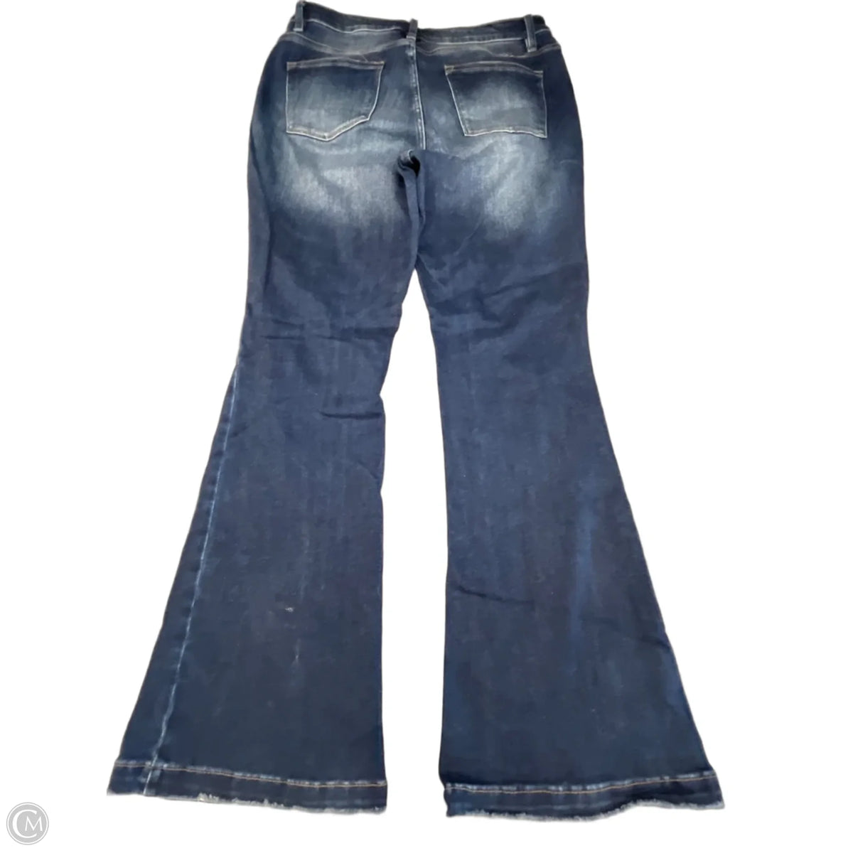 Jeans Flared By Kancan In Blue Denim, Size: 14