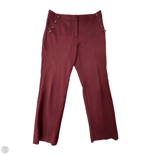 Pants Dress By Ann Taylor In Maroon, Size: L