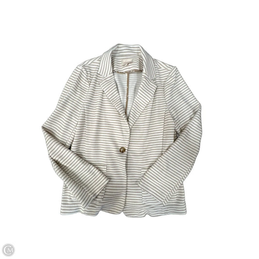 Blazer By Skies Are Blue In Striped Pattern, Size: L