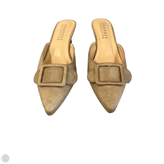 Shoes Heels Kitten By Journee In Tan, Size: 7