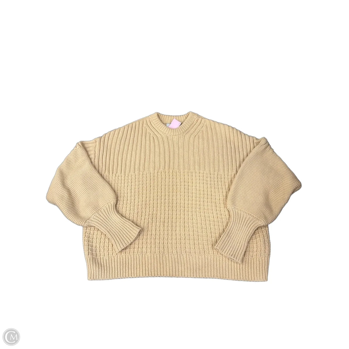 Sweater By Clothes Mentor In Cream, Size: M