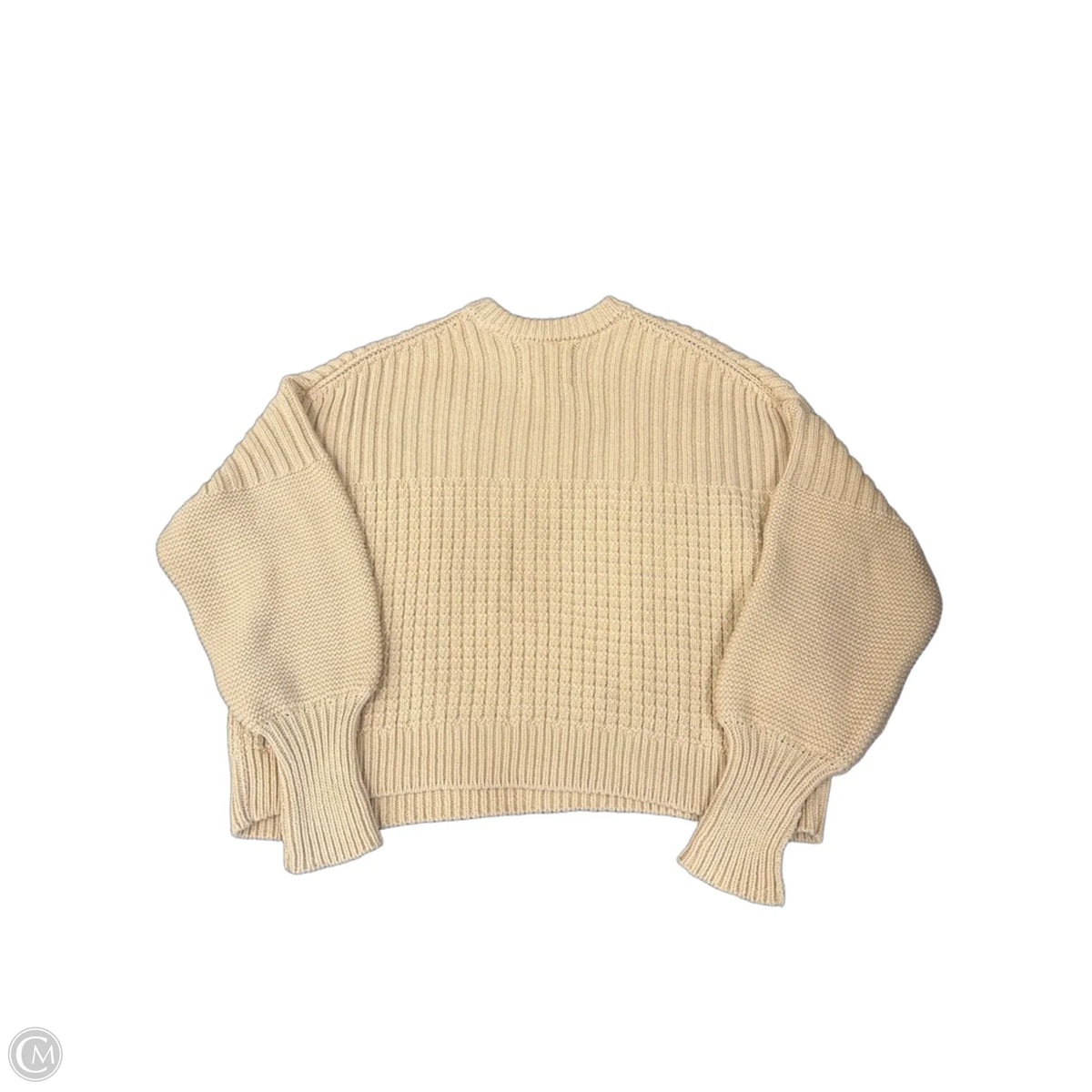 Sweater By Clothes Mentor In Cream, Size: M