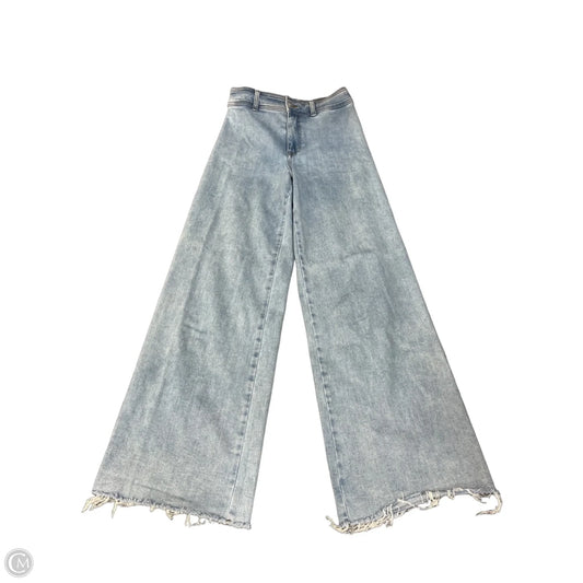 Jeans Wide Leg By Guess In Blue Denim, Size: 4