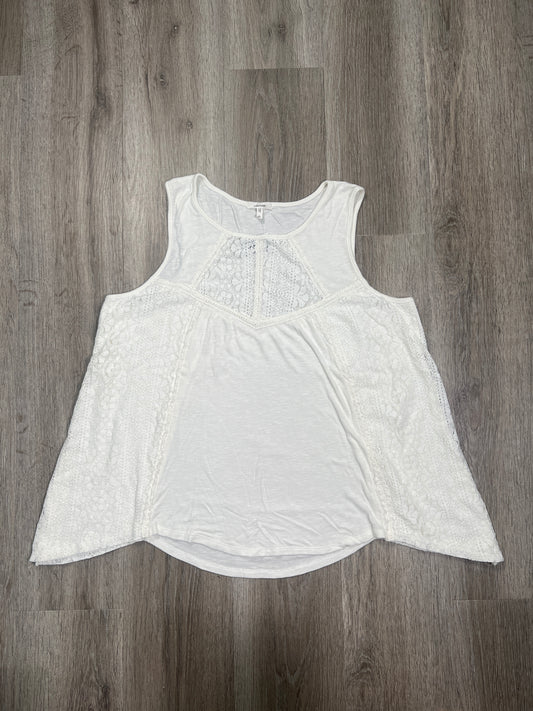 Cream Top Sleeveless Maurices, Size Xl