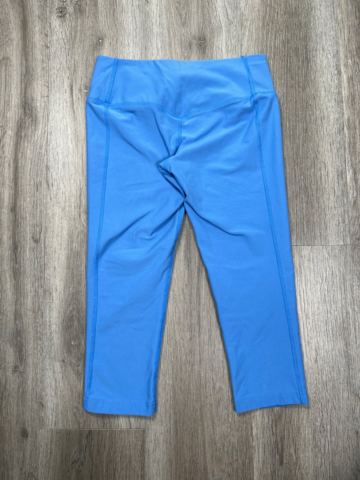 Blue Athletic Leggings Capris Nike Apparel, Size Xs