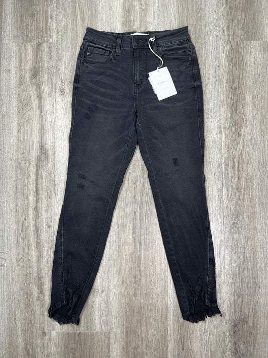 Black Denim Jeans Cropped Kancan, Size 2