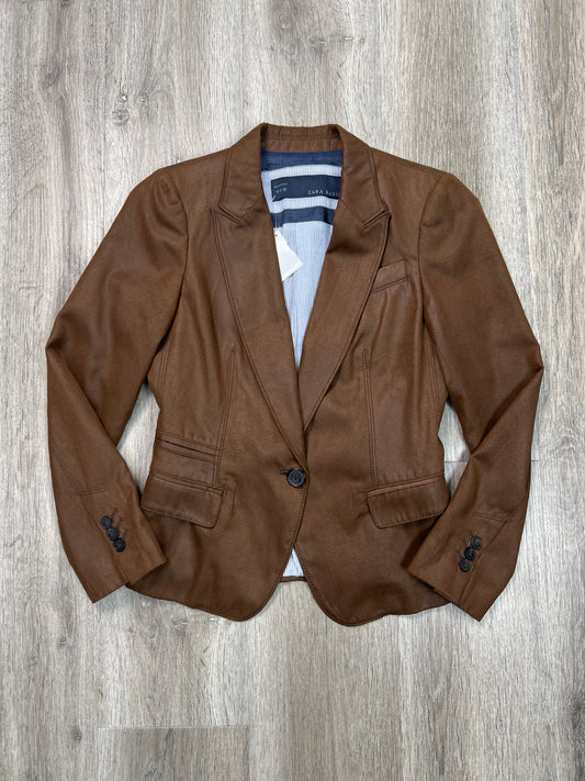 Blazer By Zara Basic In Brown, Size: S