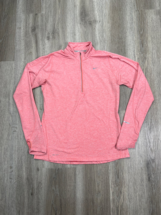 Athletic Jacket By Nike Apparel In Pink, Size: M