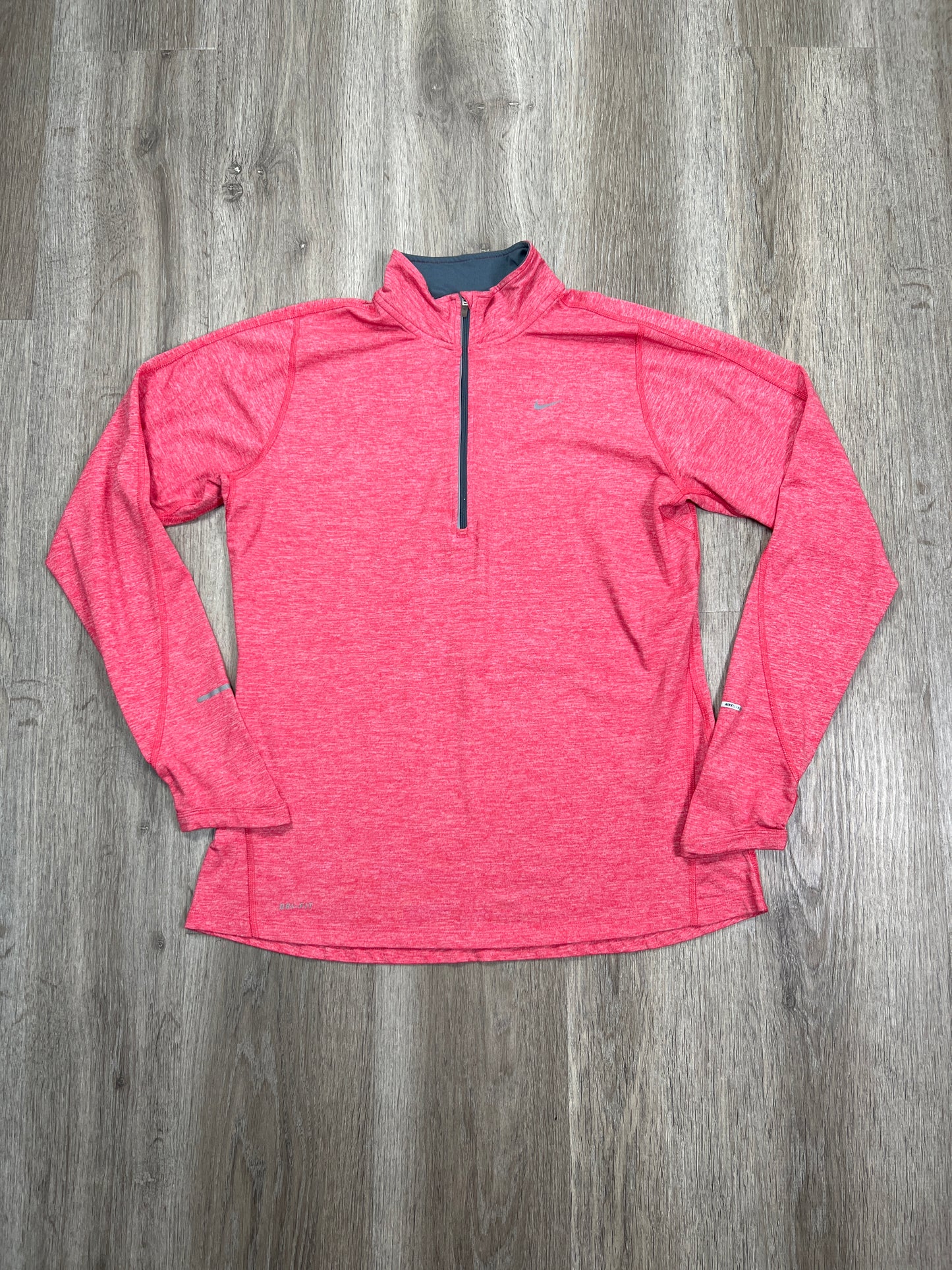 Athletic Jacket By Nike Apparel In Pink, Size: L