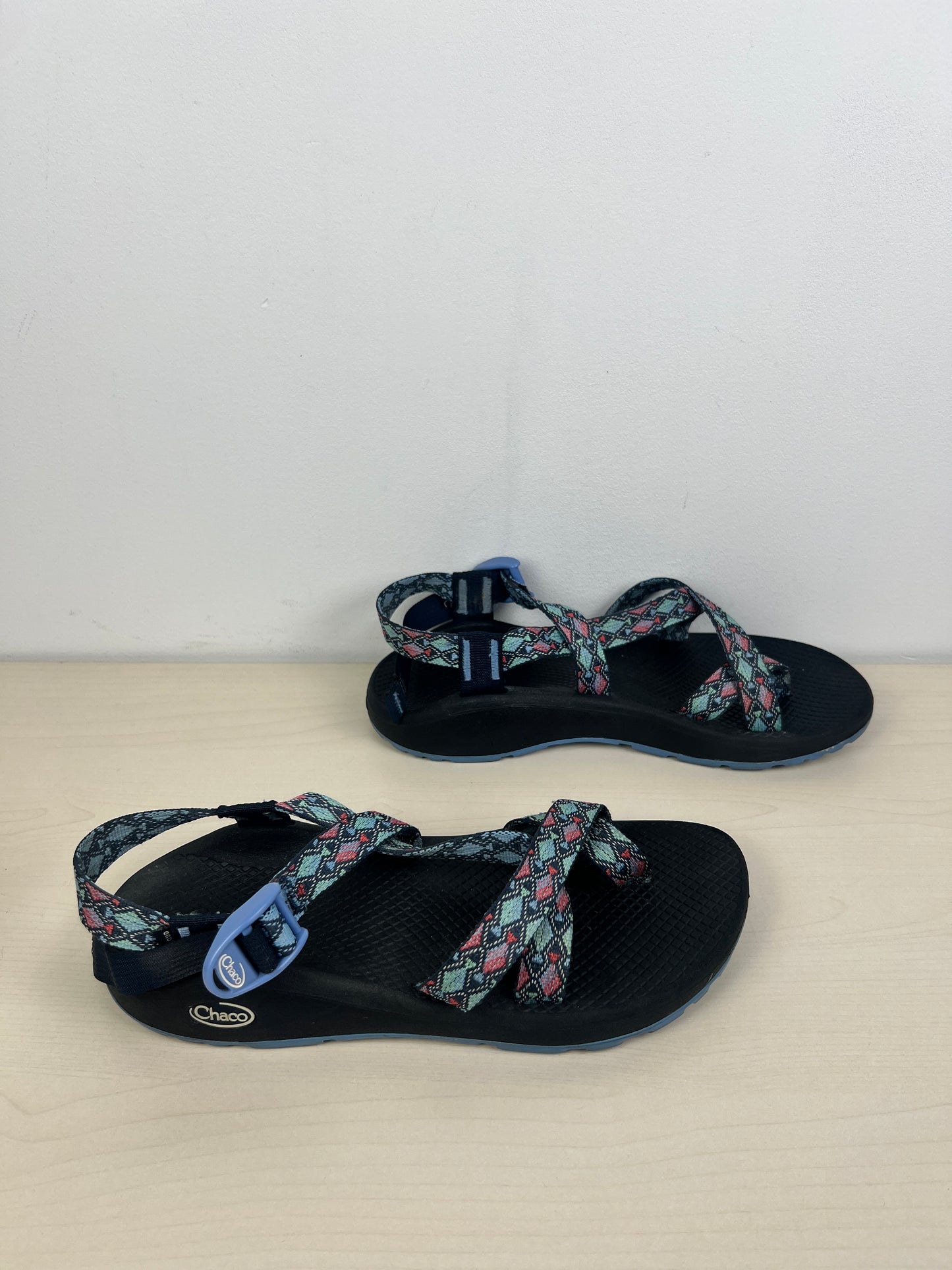 Sandals Sport By Chacos In Black & Blue, Size: 10