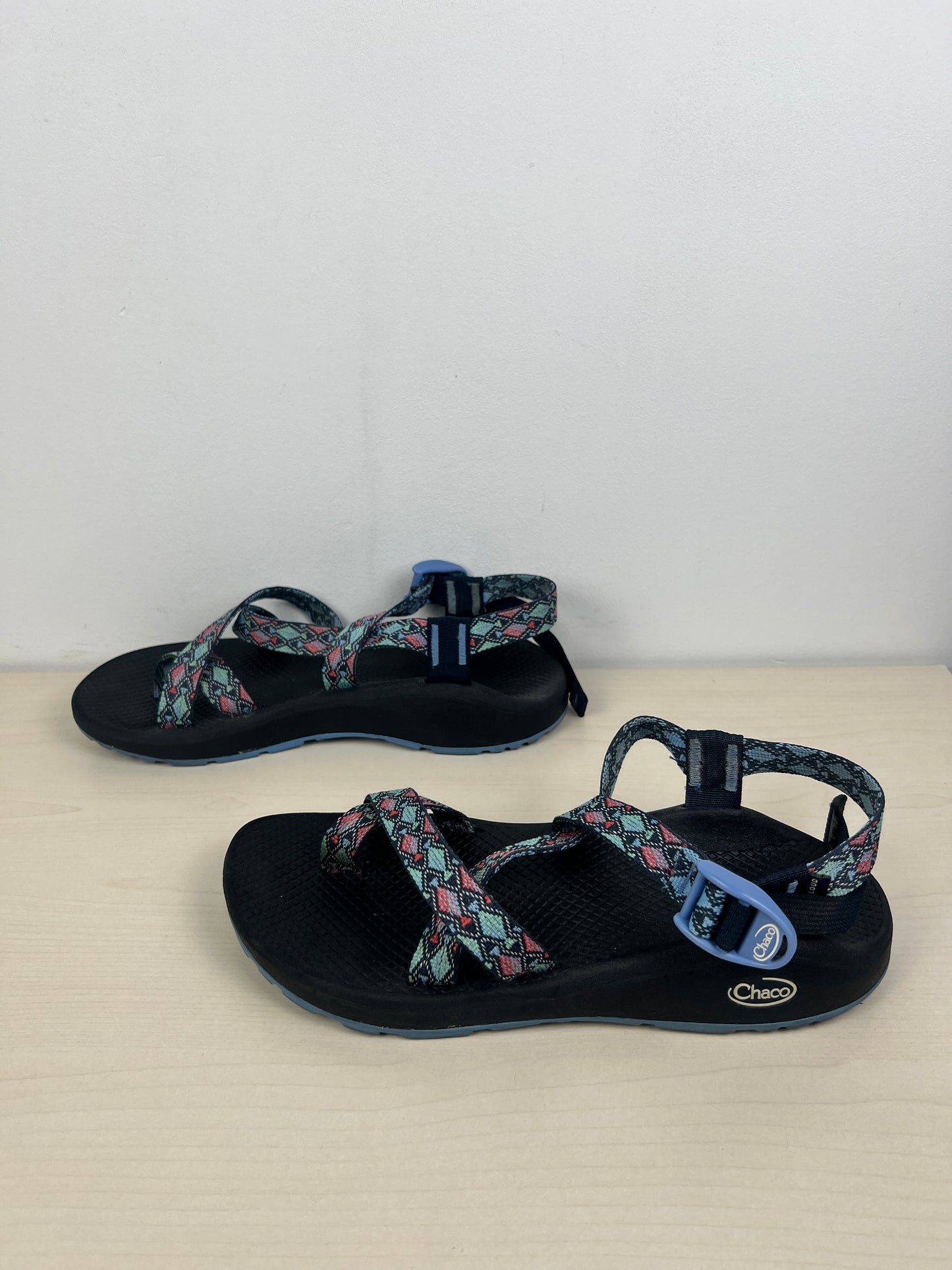 Sandals Sport By Chacos In Black & Blue, Size: 10