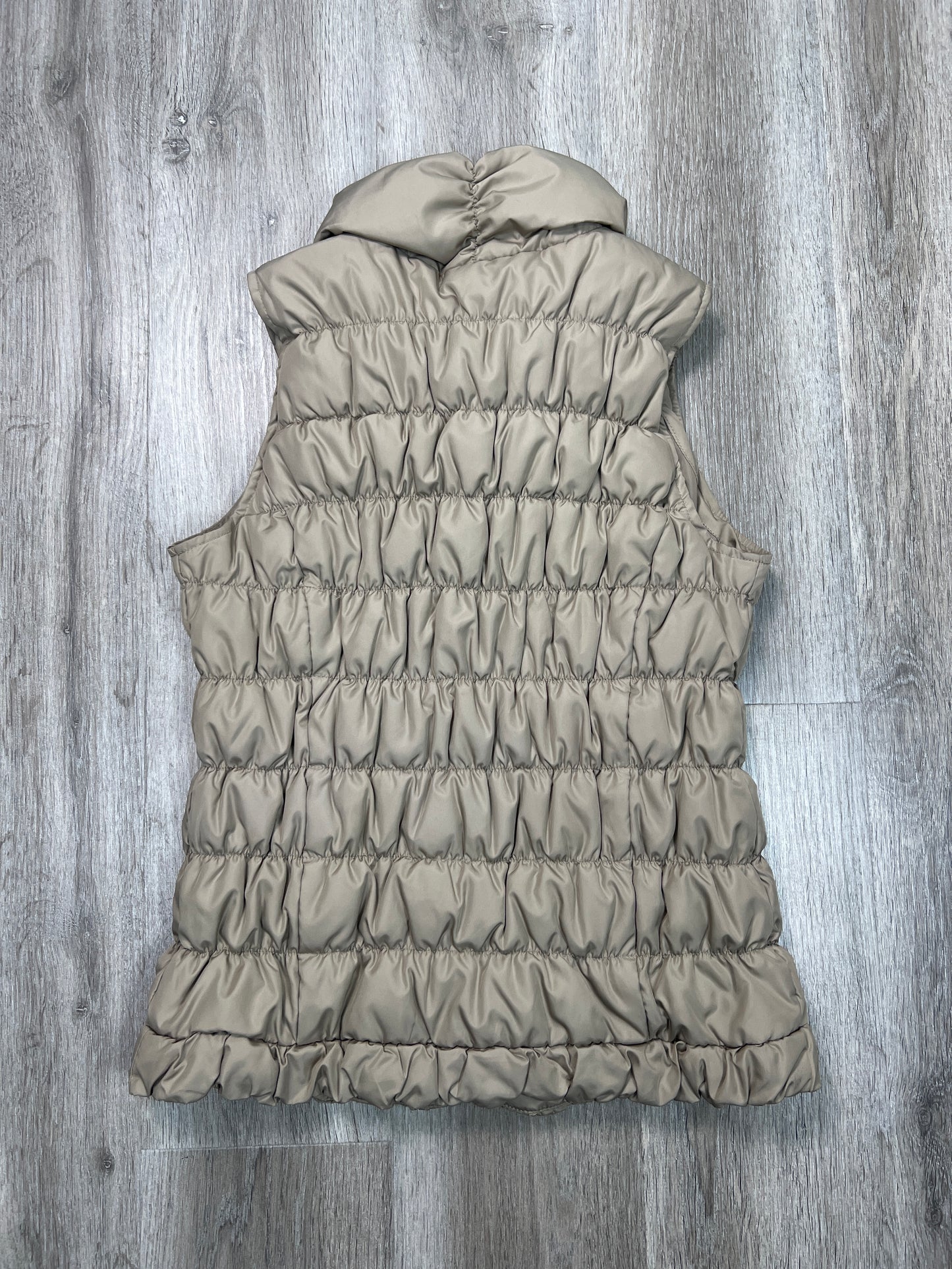 Vest Puffer & Quilted By Coldwater Creek In Taupe, Size: S